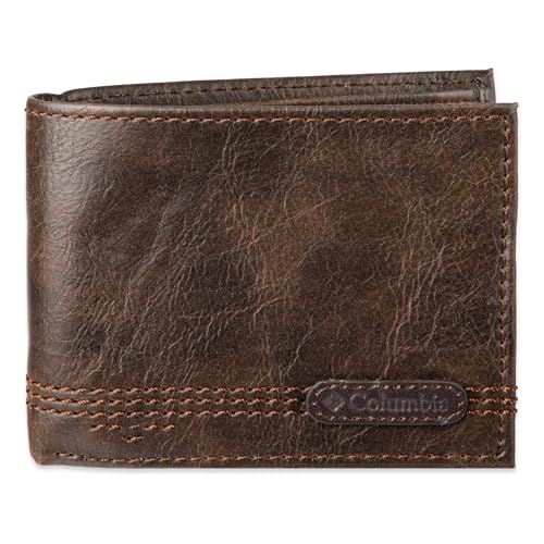 Columbia Men's Leather Extra Capacity Slimfold Wallet