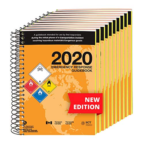 2020 Emergency Response Guidebook (ERG) - English - 4' x 5.5' (Pocket Size), Spiral Bound - J. J. Keller & Associates - Helps Satisfy 49 CFR 172.602 DOT Requirement