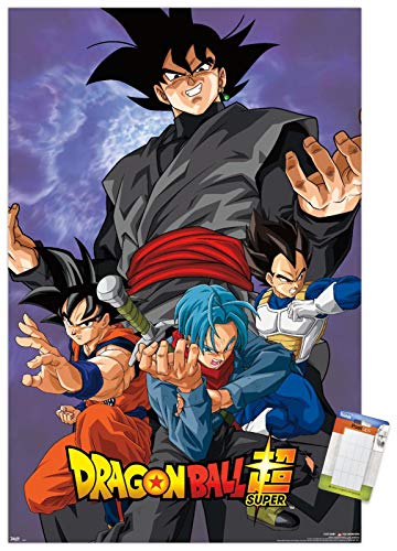 Trends International Dragon Ball: Super - VIllain Wall Poster, 22.375' x 34', Poster & Mount Bundle