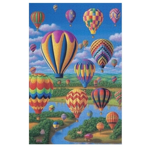 Great Jigsaw Puzzles for Adults 1000 Piece Hot Air Balloon Puzzles for Adults Toys Gift Family Decoration Kids Puzzles