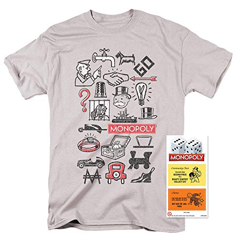 Monopoly Icons T Shirt & Stickers (XX-Large)