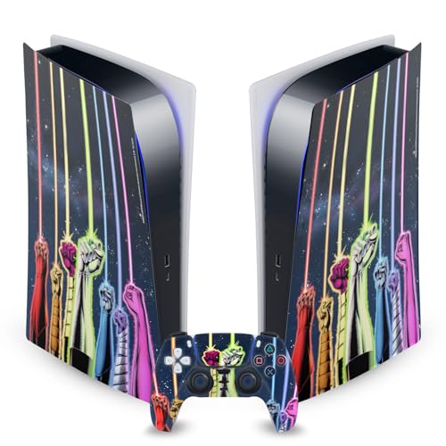 Head Case Designs Officially Licensed Green Lantern DC Comics Power Rings Comic Book Covers Vinyl Faceplate Sticker Gaming Skin Decal Cover Compatible with Sony PS5 Digital & DualSense
