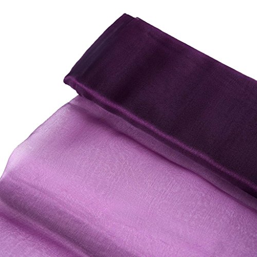 BalsaCircle 54-Inch x 10 Yards Eggplant Purple Chiffon Fabric by The Bolt - Sewing Craft Wedding Favors Supplies