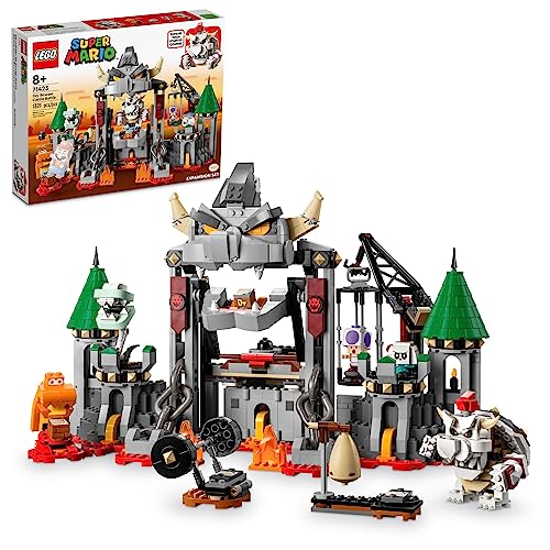 LEGO Super Mario Dry Bowser Castle Battle Expansion Set 71423, Buildable Game with 5 Super Mario Figures, Collectible Set to Add to a Starter Course, Super Mario Gift for Christmas for Kids Ages 8-10
