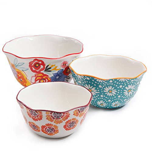 The Pioneer Woman Flea Market Wavy Nesting Bowl Set - 3 piece set