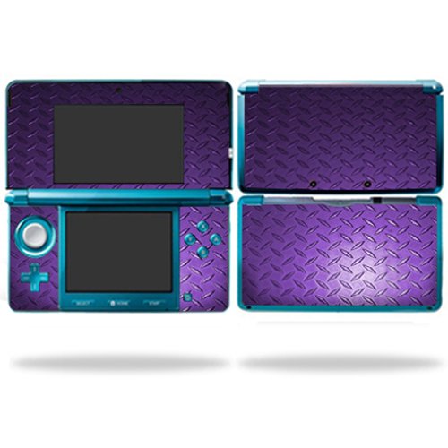 MightySkins Skin Compatible with Nintendo 3DS wrap Sticker Skins Purple Dia Plate