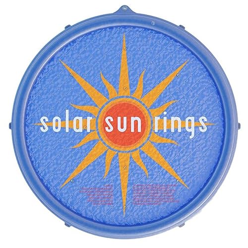 Solar Sun Rings 60 Inch above Ground or Inground Swimming Pool Hot Tub Spa Heating Accessory Circular Heater Solar Cover, Blue (Cover Only)