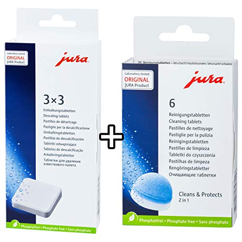 Descaling Tablets and Cleaning Tablets for Jura-Capresso Automatic Coffee and Espresso machines Combi pack