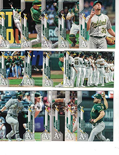 Oakland Athletics/Complete 2020 Topps A's Baseball Team Set! (26 Cards) Series 1 and 2! Plus Bonus Cards of Jose Canseco and Mark McGwire!