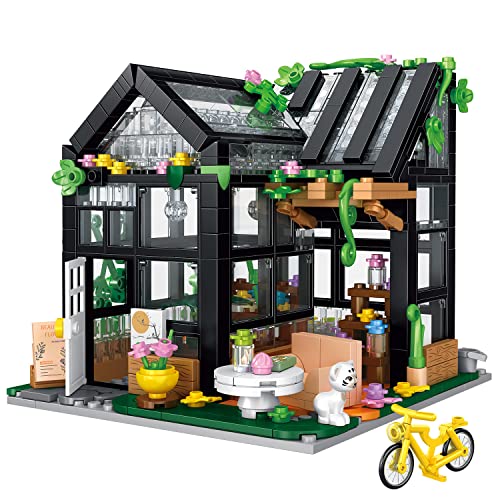 Mesiondy Flower House Building Set, Compatible with Lego Flower Friends House, Create a Warm and Beautiful Environment, Gift for Girls 6-12(567 Pcs)