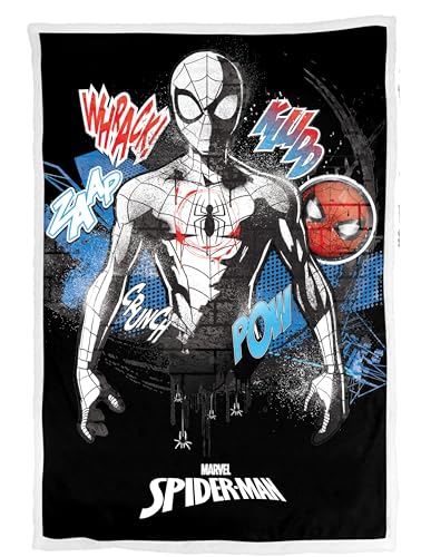 HOMADICT PLAID SHERPA 100X150 CM SPIDERMAN COMICS