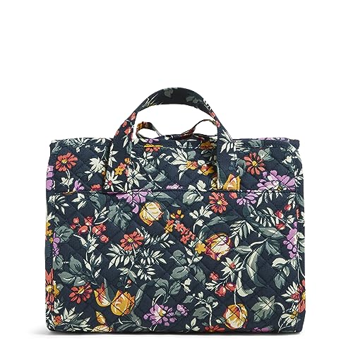 Vera Bradley Women's Cotton Hanging Travel Organizer, Fresh-Cut Floral Green, One Size
