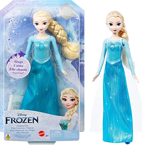 Disney Frozen by Mattel Disney Frozen Toys, Singing Elsa Doll in Signature Clothing, Sings “Let It Go” from the Disney Movie Frozen