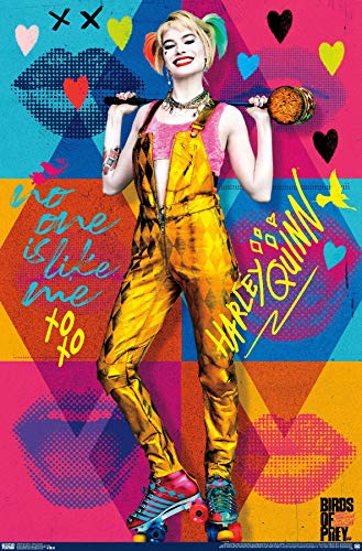 Trends International DC Comics Movie - Birds of Prey - Harley Quinn - Hammer Wall Poster, 22.375' x 34', Unframed Version