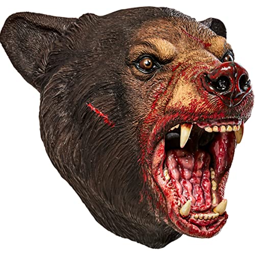 Rubie's Adult Cocoa Black Bear Deluxe Overhead Latex Mask, As Shown