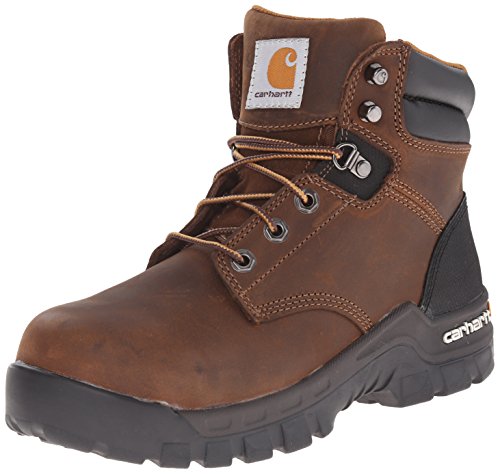 Carhartt Women's Rugged Flex 6' Comp Toe Work Boot Construction, Brown, 8.5