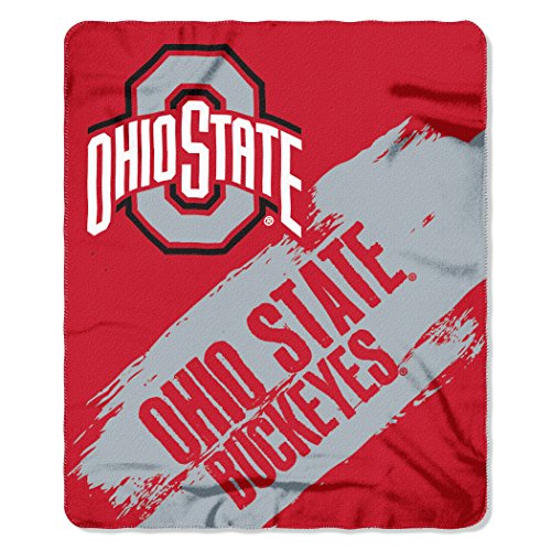 Northwest NCAA Ohio State Buckeyes Unisex-Adult Fleece Throw Blanket, 50' x 60', Painted