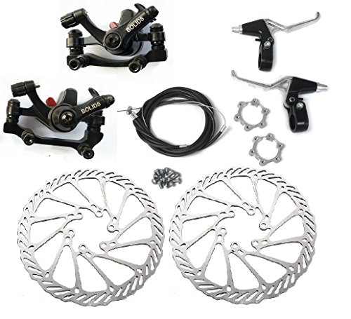 BlueSunshine BB8 Front and Back Disk Brake Kit - 160mm for 80cc Gas Motorized Bicycle (BB8 Disk Brake Kit - G3-3)