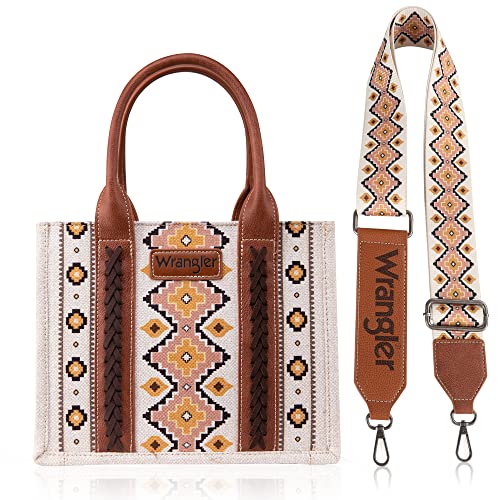 Wrangler Tote Bag for Women Western Shoulder Purses Boho Aztec Satchel Hobo Handbags WG2202-8120SCF