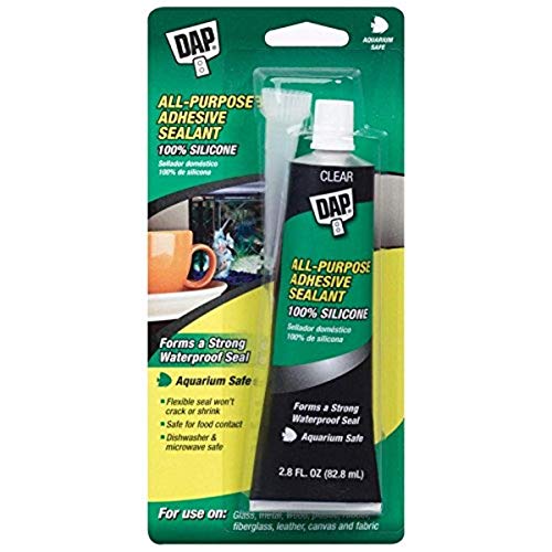DAP 688 Purpose 100% Silicone Raw Building Material, 2.8 FL OZ, Clear, 2