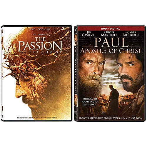 The Passion of the Christ + Paul, Apostle of Christ: 2 Movie DVD Collection - Starring Jim Caviezel