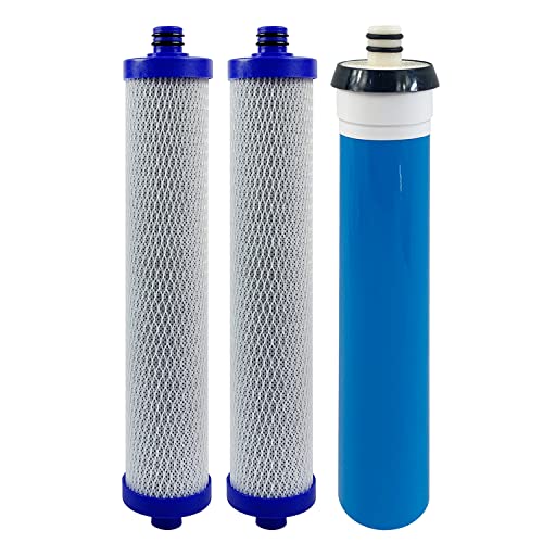 FILSADAE Replacement Filter Set With Membrane compatible for WHER12 and WHER18 Reverse Osmosis System