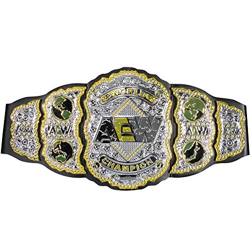 All Elite Wrestling AEW World Championship Belt - Authentic Design Role-Play, Wear and Display Title Belt