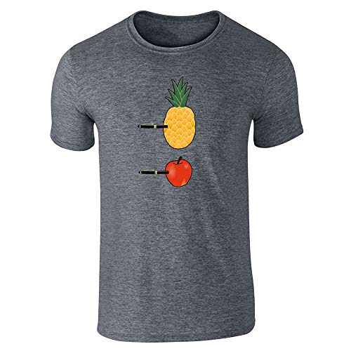 Pop Threads PPAP Pen Pineapple Apple Pen Meme Song Graphic Tee T-Shirt for Men Dark Heather Gray XL