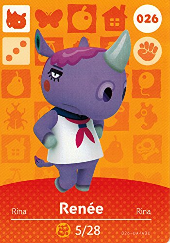 Animal Crossing Happy Home Designer Amiibo Card Renee 026/100