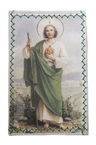 Laminated St. Jude Wallet Protection with Prayer for Finding Job - Protecciòn para la Cartera de San Judas Tadeo con Oracion para encontrar Trabajo - Hecha a Mano y plastificada -