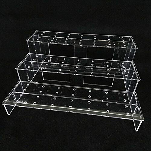 FIGLot Clear Acrylic 3 Tier Action Figure Display Shelf (Supports Bandai Figma Stands)