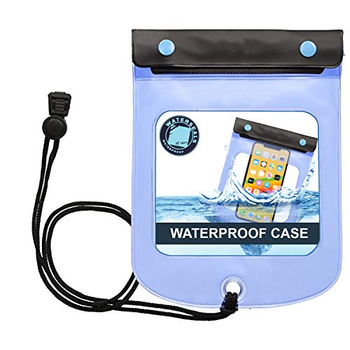 Lewis N. Clark WaterSeals Triple Seal Waterproof Pouch + Dry Bag for Cell Phone or Tablet, Great for Kayak, Canoe, Pool, Beach, Large (7.5X6.5)