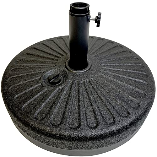 EASYGO PRODUCTS Umbrella Base Water Filled Stand-Outdoor Patio Market-Heavy Duty, Black-New