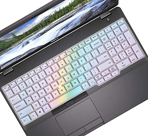 Keyboard Cover Skin for 15.6' Dell Latitude 5500 5501 5510 5511, Dell Precision 3540 3541 15.6 Inch Keyboard Protective Skin, Dell Latitude 5500/Dell Precision 3500 Series Cover