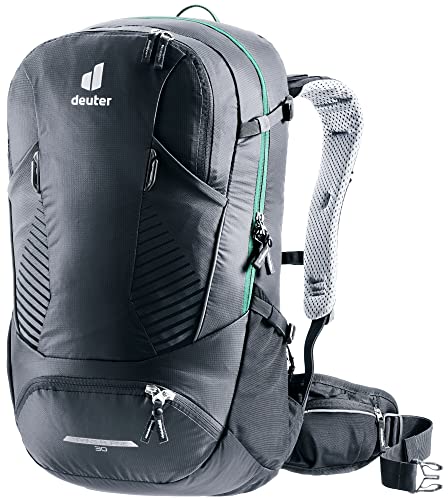DEUTER Unisex – Adult's Trans Alpine 30 Bicycle Backpack, Black, 30 l
