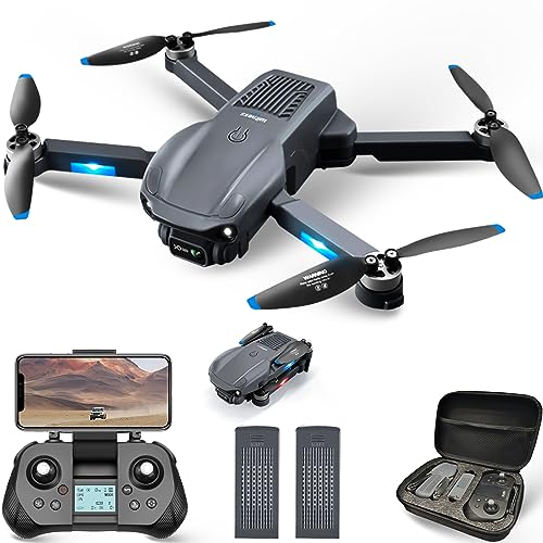 4DRC F12 GPS Drone with camera for Adults 4K 5G wifi FPV Live Video HD Camera drone,RC Quadcopter for Beginners with Brushless Motor, Return Home, GPS Follow Me, Carrying Case,2 Battery