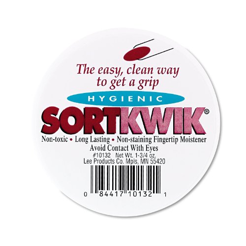 Lee Products Co. LEE 10132 Sortkwik Fingertip Moisteners, 1 3/4 oz, Pink (Pack of 2) (LEE10132)