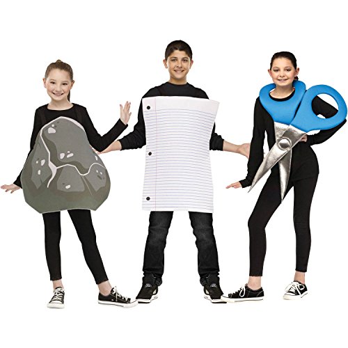 Rock Paper Scissors Costume - One Size