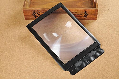 Home-organizer Tech 3X Full Page Flexible Magnifier Sheet Ideal for for Senior Reading, Hobbies and Crafts, Computer Repair and Low Vision Aids