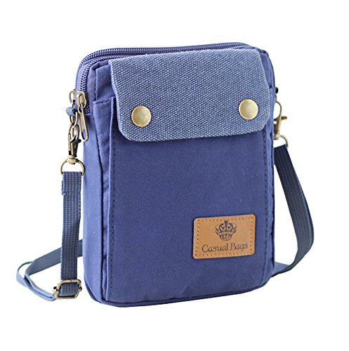 Canvas Women Small Crossbody Wallet Bag Cell Phone Purse/Corss Body Pouch for iphone X 7 7 Plus 8 Plus