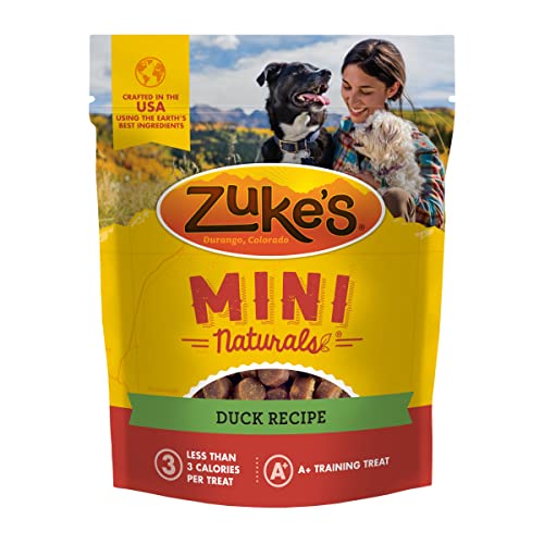 Zuke's Mini Naturals Training Dog Treats Duck Recipe - 6.0 Oz Bag