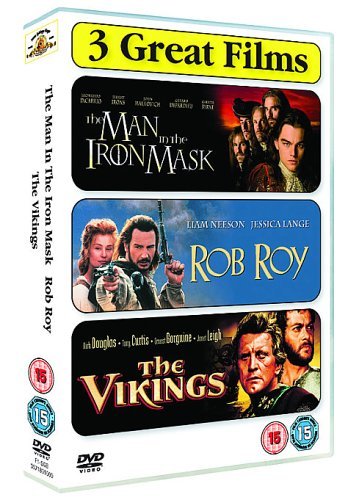 The Man In The Iron Mask/Rob Roy/The Vikings - Leonardo Decaprio / Liam Neeson / Kirk Douglas DVD