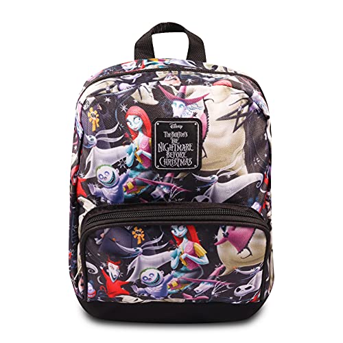 Fast Forward New York Disney Nightmare Before Christmas Mini Backpack for Women -- Canvas Purse Shoulder Bag Adults, Teens