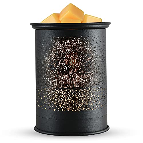 Metal Wax Melt Warmer Electric Wax Warmer Wax Melter and Candle Warmer for Scented Wax and Wax Burner - Scented Candle and Wax Fragrance Melter as Gifts for Mom Grandma Women
