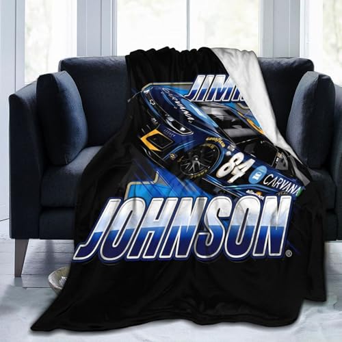IngKe Jimmie Johnson 48 Blanket Tapestry Sofa Bed Fuzzy Plush Luxury Flannel Super Cozy All Seasons Microfiber Warm Decorative Lightweight Bedroom