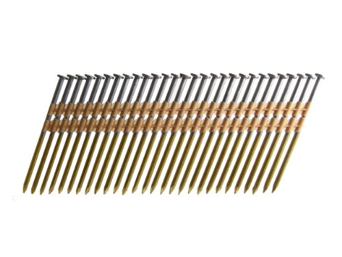 B&C Eagle A312X131HD/22 Round Head 3-1/2-Inch x .131 x 22 Degree Hot Dip Galvanized Smooth Shank Plastic Collated Framing Nails (500 per box)