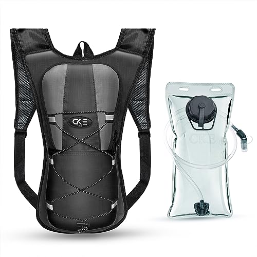 CKE Hydration Backpack with 2L Hydration Bladder Camelback Water Backpack for Men Women Kids for Hiking Running Cycling Biking Ski Camping