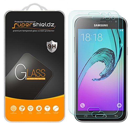 (2 Pack) Supershieldz Designed for Samsung Galaxy J3 V, J3V Tempered Glass Screen Protector, Anti Scratch, Bubble Free