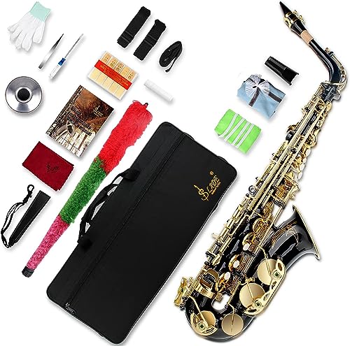 SLADE Saxophone Eb Alto Saxophone for Beginner Students, Saxaphone Adult, Saxophone Alto, Beginner Saxophone, Alto Saxaphone, Saxofon Alto, Saxophone, Black & Gold
