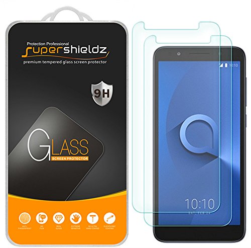 Supershieldz (2 Pack) Designed for Alcatel 1X Tempered Glass Screen Protector, Anti Scratch, Bubble Free